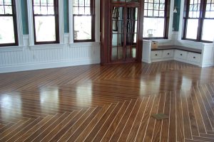 Teak & Holly rich tones of wooden floor