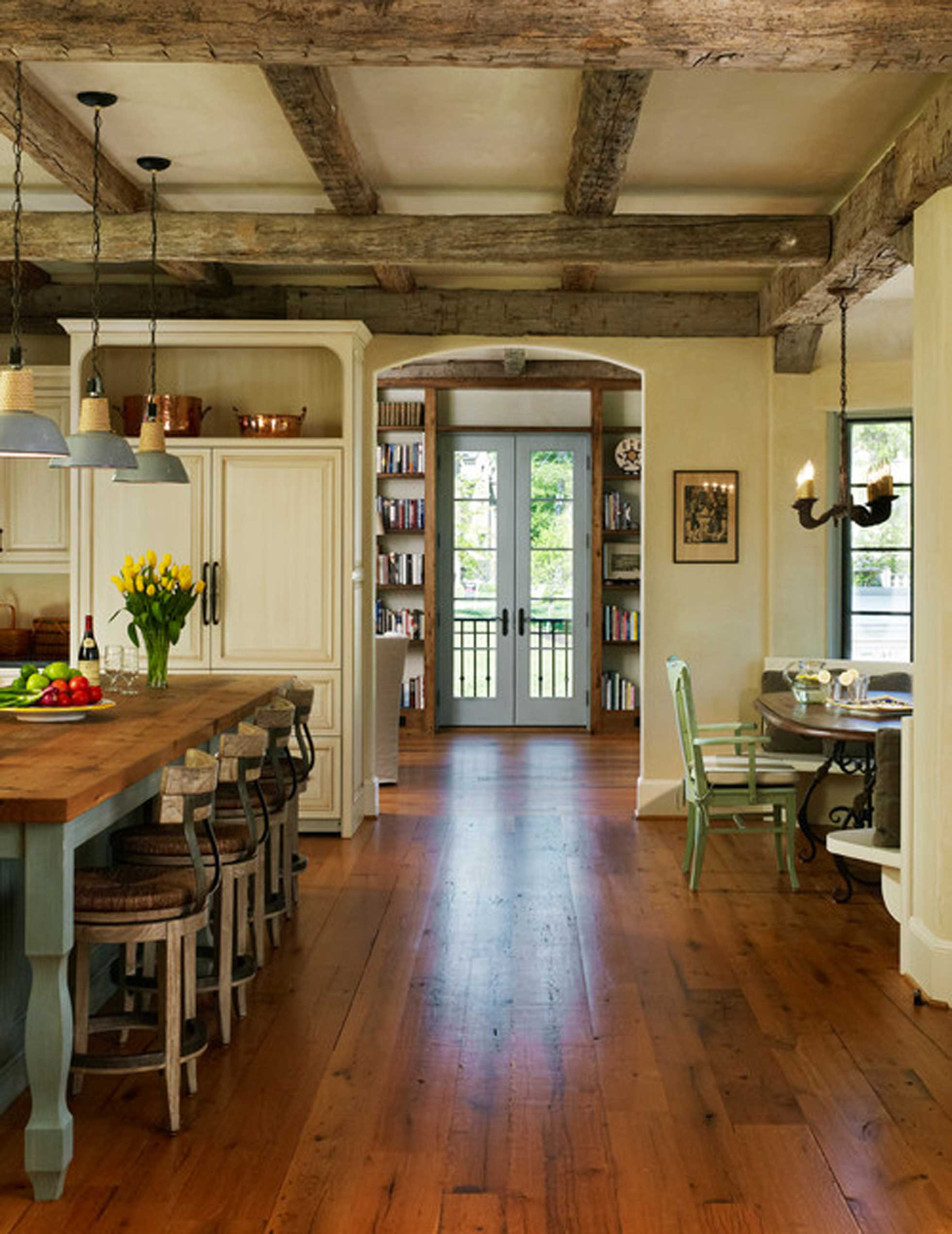French Country Cottage In Washington Dc, French Country Hardwood Floors