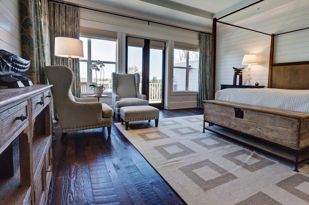 Bedroom Reclaimed Oak flooring from Cochran's Lumber
