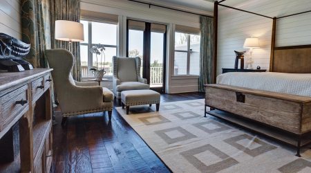 Bedroom Reclaimed Oak flooring from Cochran's Lumber