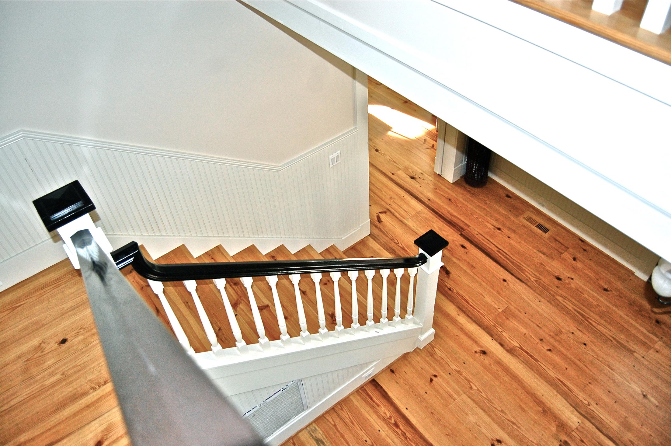 American Heritage Heart Pine Matching Stair Treads and Floors