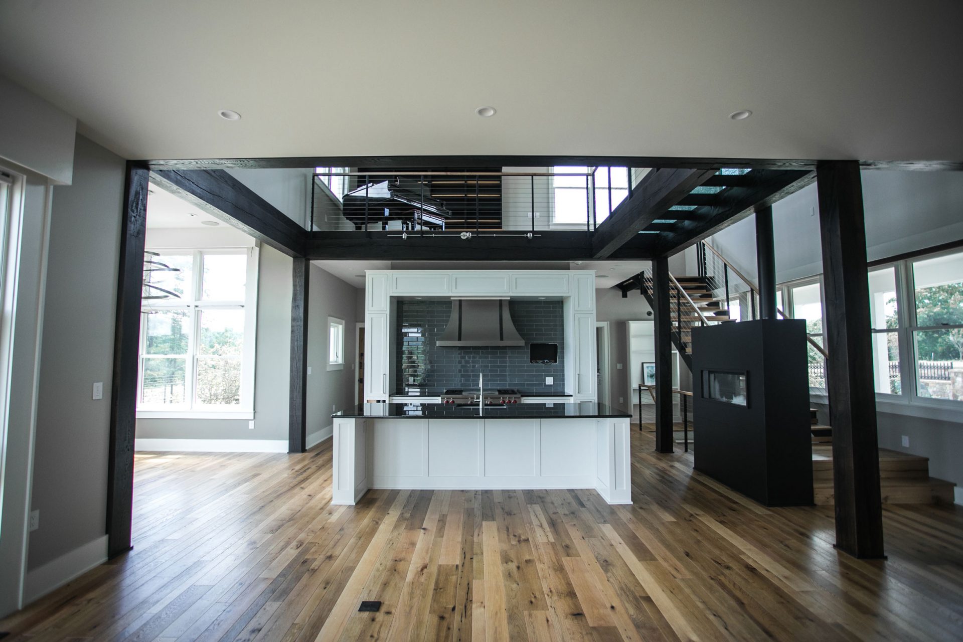 Image of Antique Oak Milled in Contemporary Home Design