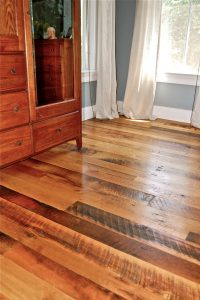 Antique Oak Flooring Bedroom