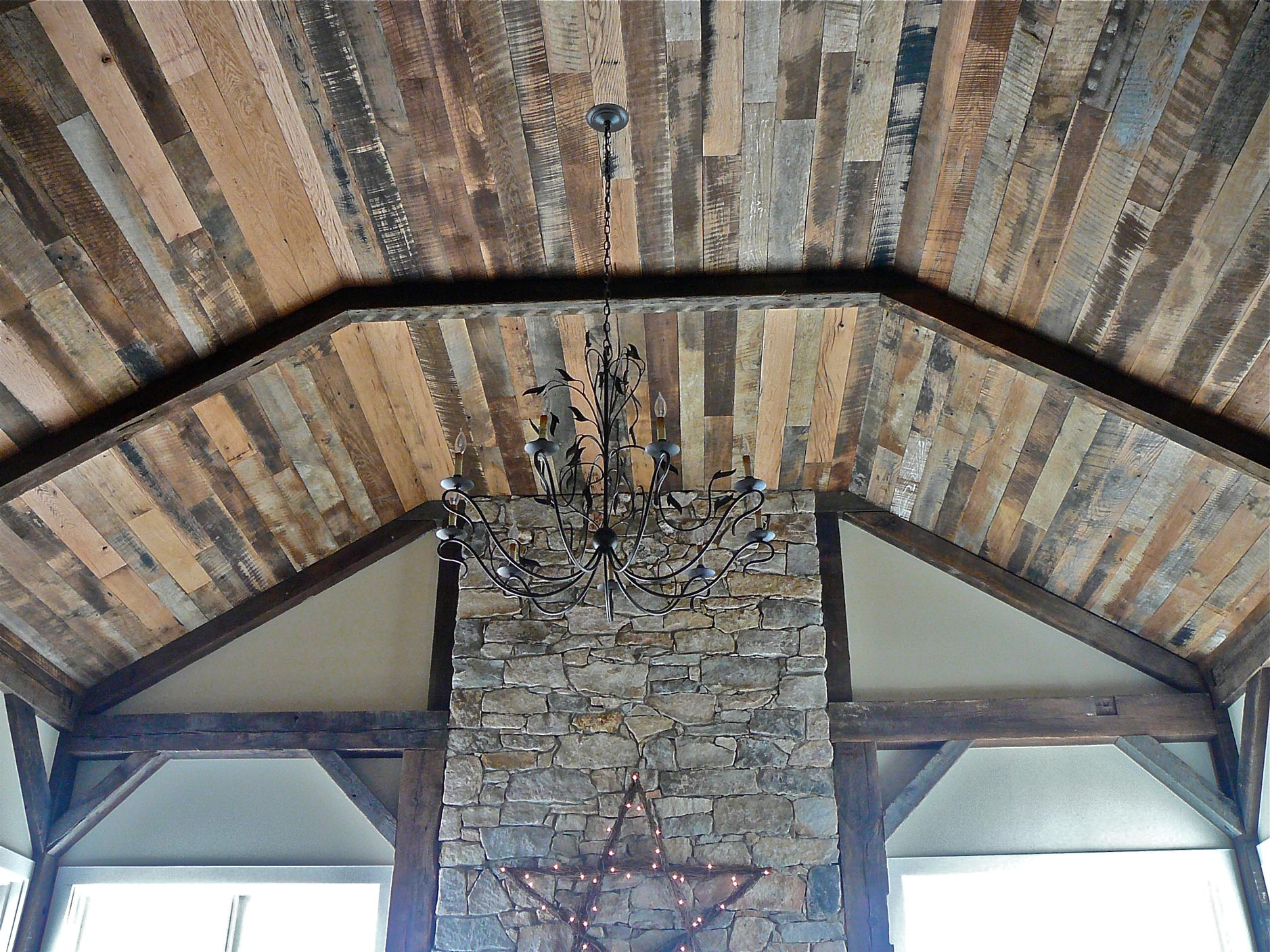 Antique Oak Distressed Ceilings