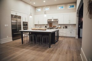 Grey Ghost - wood floor Kitchen 2 with American Heritage Flooring by Cochran's Lumber
