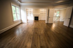 Master Bedroom Fireplace and White Oak English Chestnut wood floors