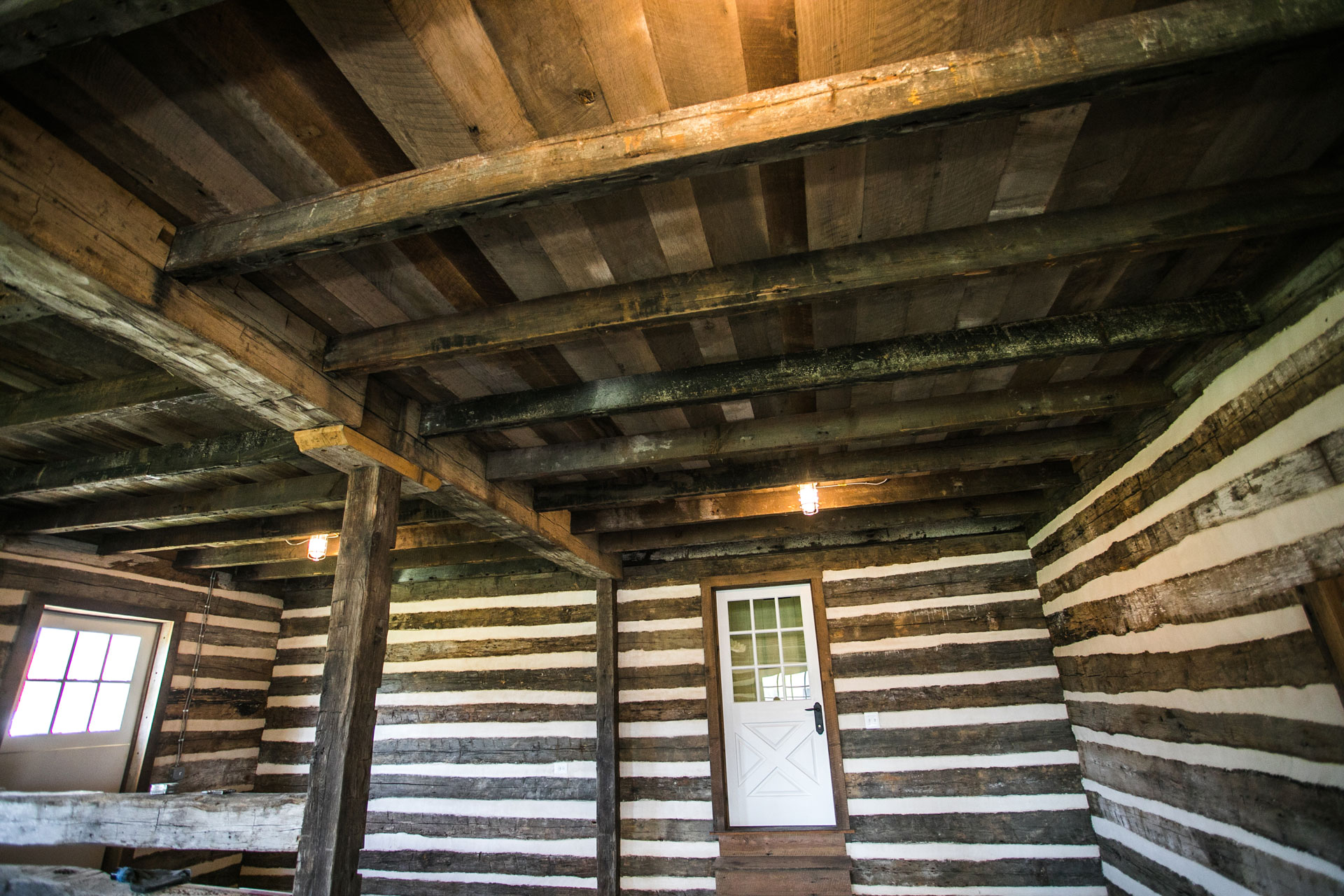 Antique Oak Distressed Beams & Flooring - Miller and Blackwell Barn