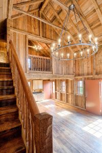 Millennial Properties wide plank flooring in restoration Cochran's Lumber