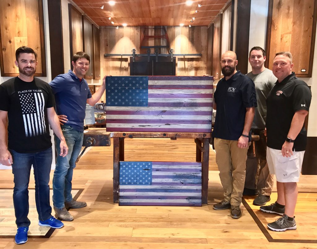 Cochran's Lumber & Flags of Valor brothers in wood craftsmenship