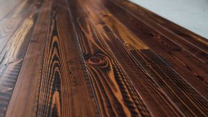 Battletown Antique Heart Pine 2 - American Heritage Flooring - Deep Dark finished Oak flooring - Cochran's Lumber