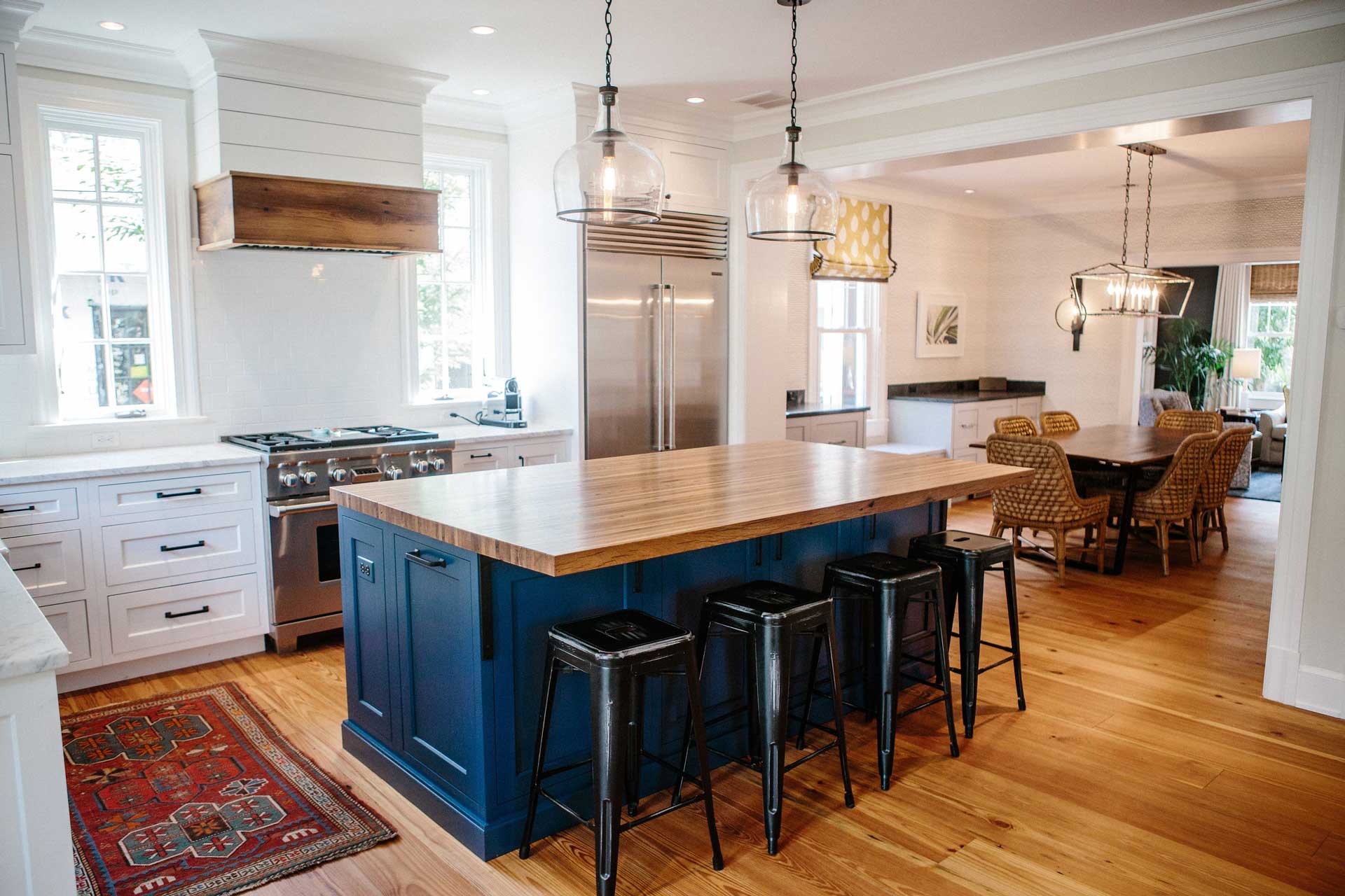 Image Of Antique Oak Butcher Block Kitchen Island By Cochrans Lumber