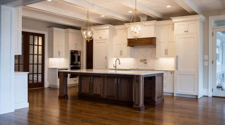Image of White Oak Wood Flooring in Kitchen Space