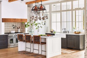 Image of Modern Farmhouse Kitchen with Cochrans Wood Flooring
