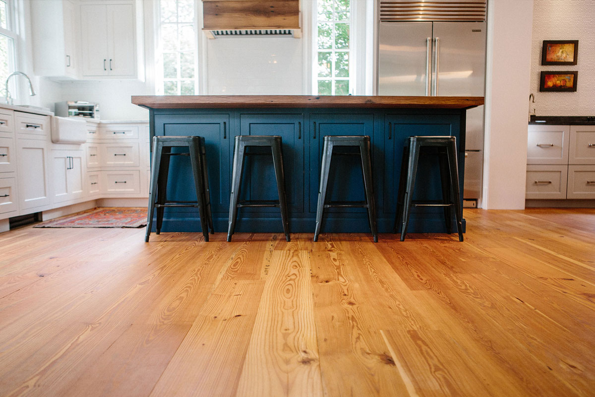 Kitchen Reclaimed Flooring Process