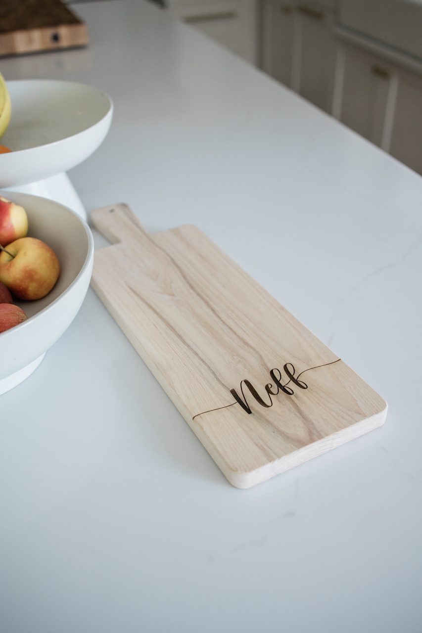 Image of cutting board adding layer of natural touch