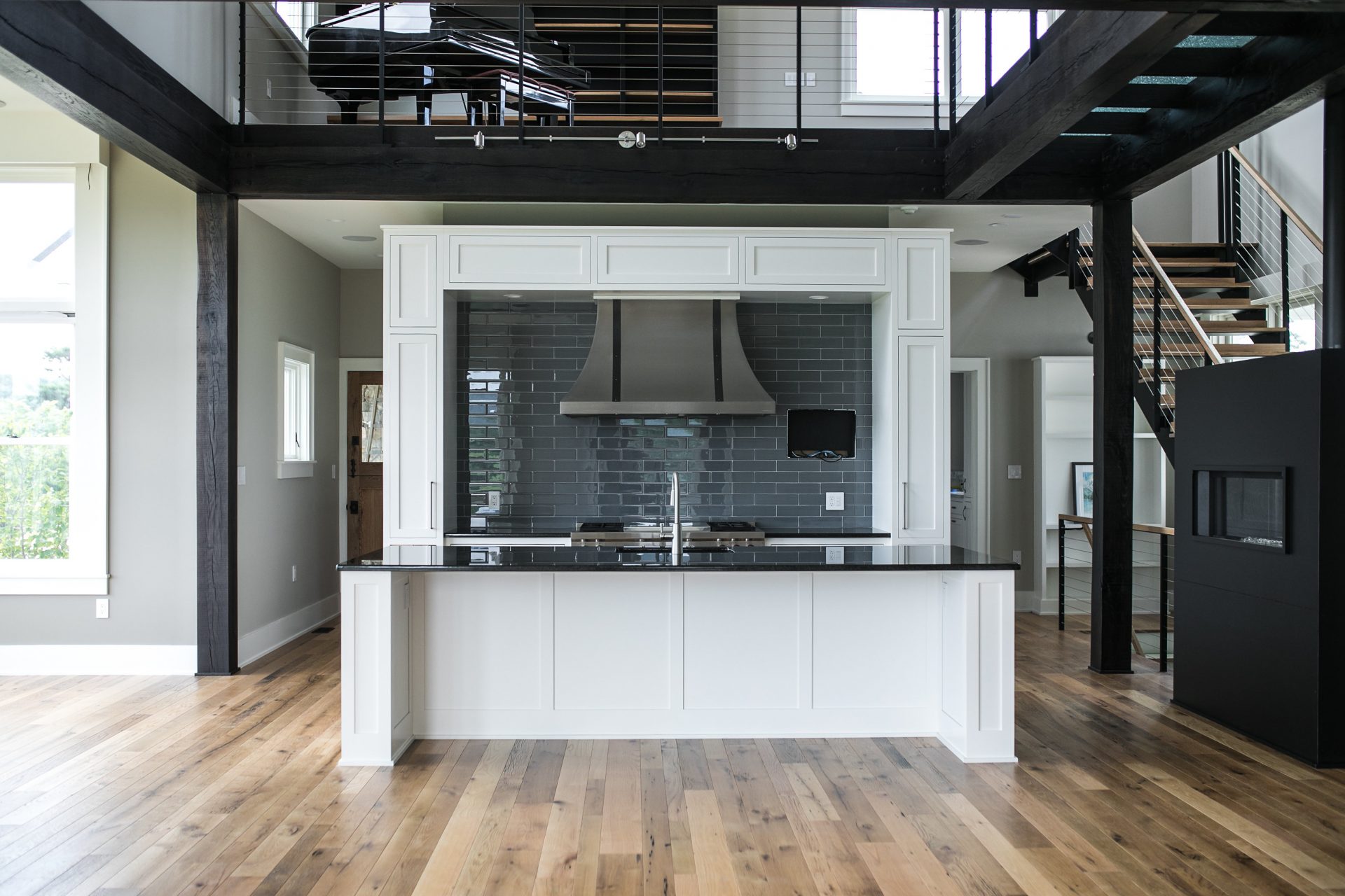 Image of new kitchen with cochrans lumber flooring