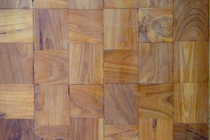 End grain flooring, variegated blocks.